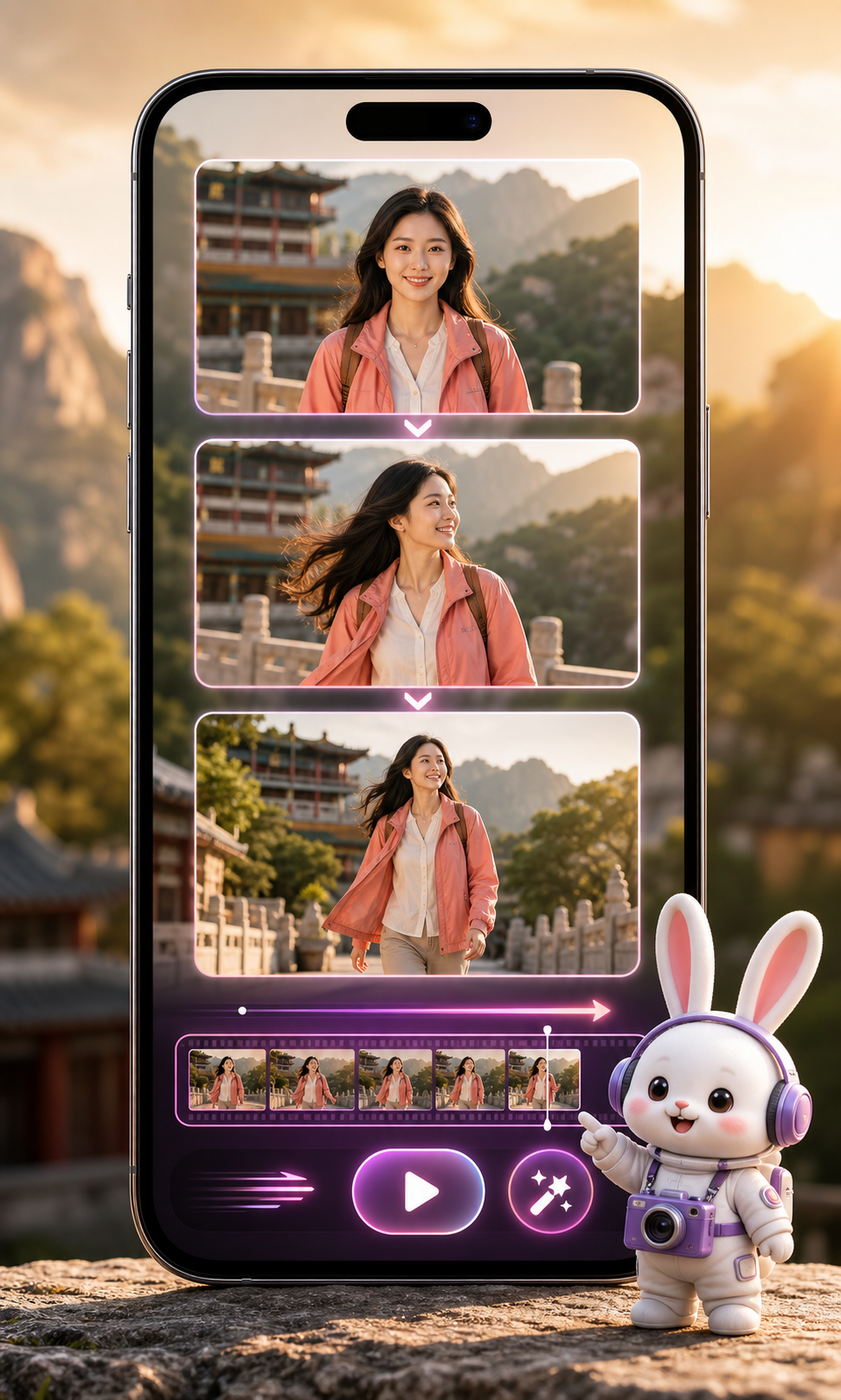 AI 视频玩法示意