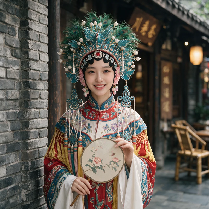 成都宽窄巷子 · AI 女性风格预览