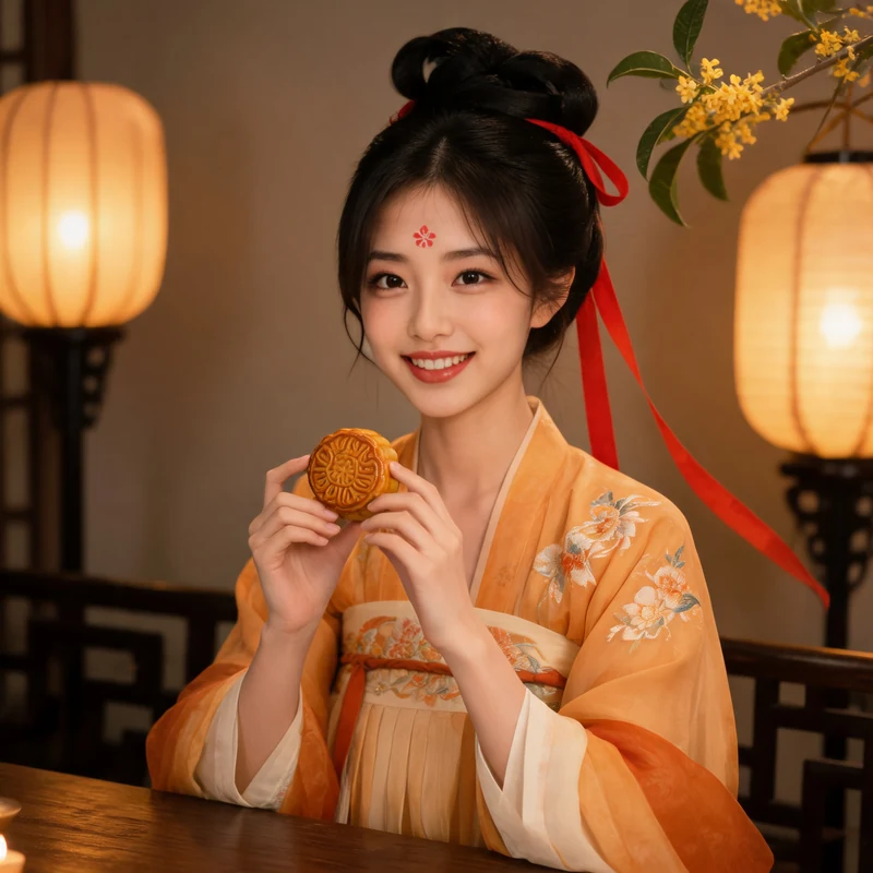 中秋团圆 · AI 女性风格预览