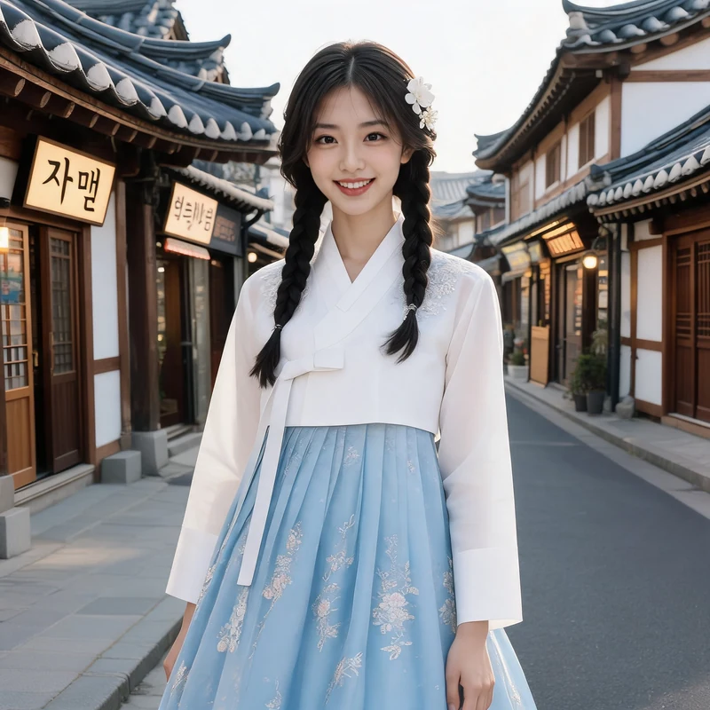 景福宫韩服 · AI 女性风格预览