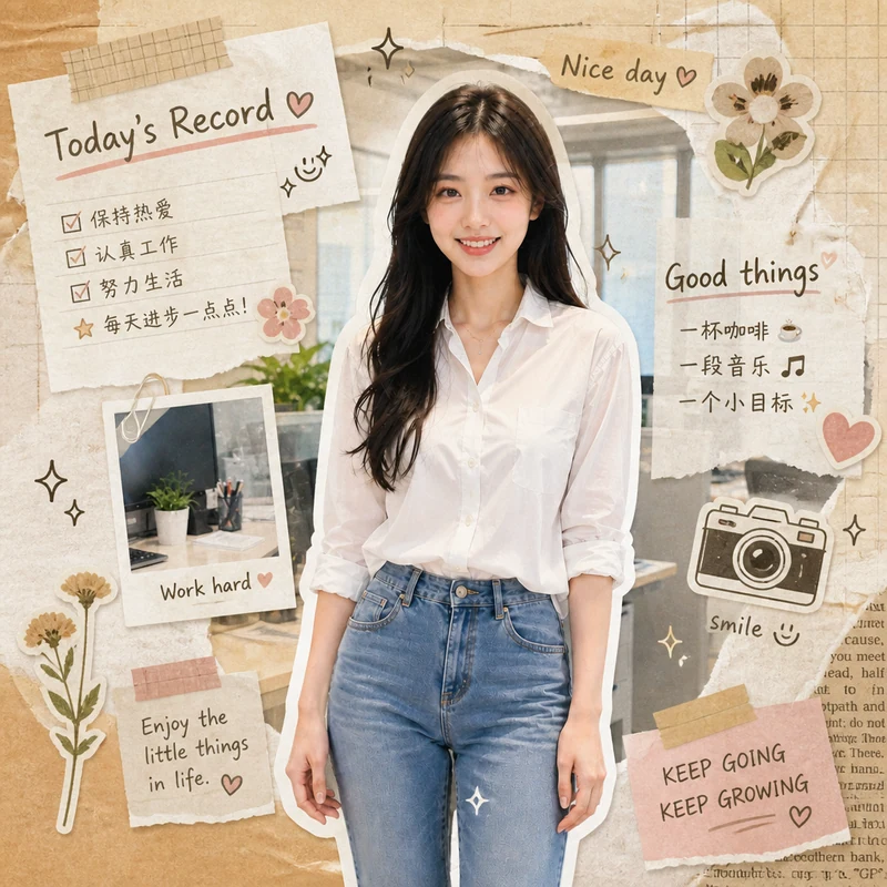手账本 · AI 女性风格预览