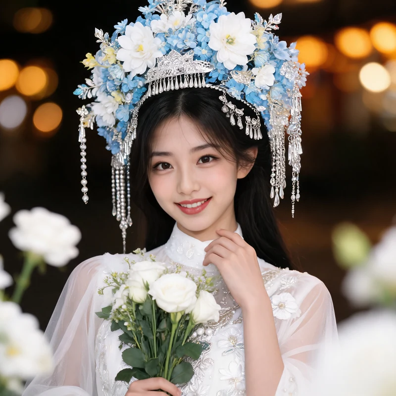 银冠花影 · AI 女性风格预览