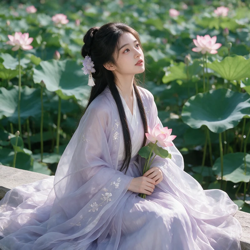 湖边旅拍 · AI 女性风格预览