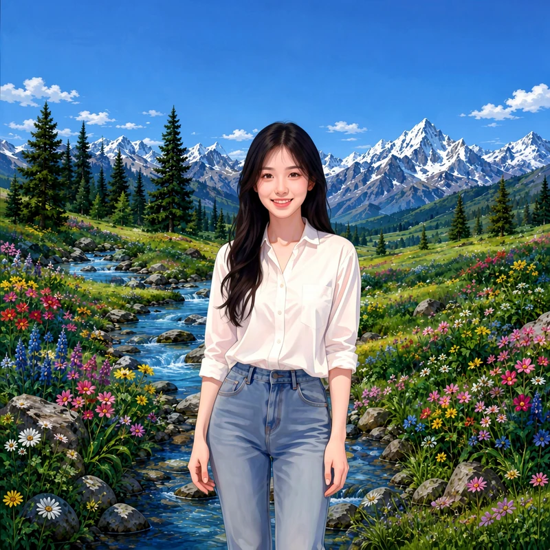 云南丽江 · AI 女性风格预览