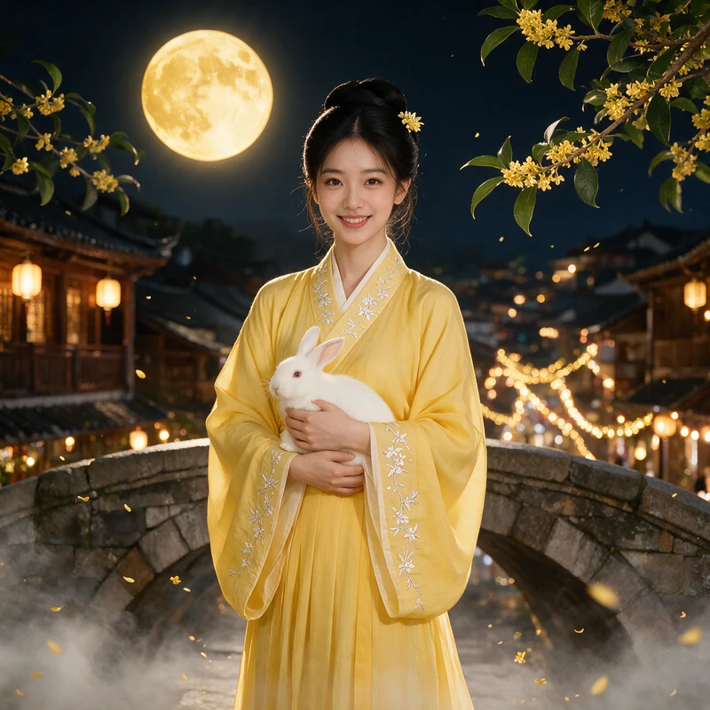 中秋月兔 · AI 女性风格预览
