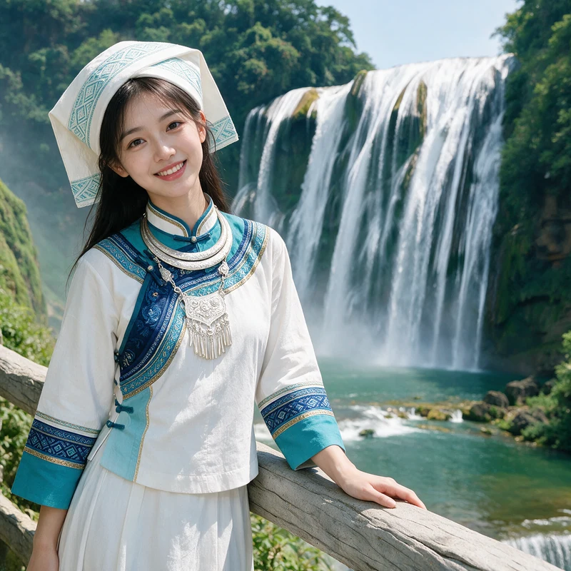 黄果树苗族 · AI 女性风格预览
